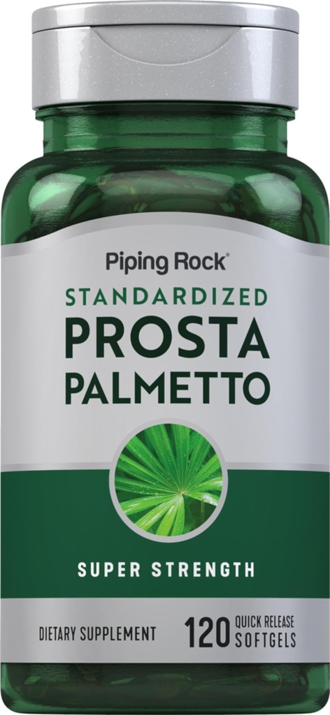 Piping Rock Saw Palmetto for Men and Women | 120 Softgels | Complex with Pumpkin Seed Oil & Pygeum Extract | Extra Strength Prostate Supplement | Non-GMO, Gluten-Free