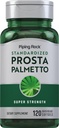 Piping Rock Saw Palmetto for Men and Women | 120 Softgels | Complex with Pumpkin Seed Oil & Pygeum Extract | Extra Strength Prostate Supplement | Non-GMO, Gluten-Free