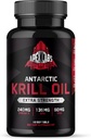 Antarctic Krill Oil 1000 mg with Omega-3s EPA, DHA, Astaxanthin and Phospholipids 60 Softgels