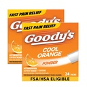 Guody's Extra Strength Πονοκέφαλος σε σκόνη, Cool Orange Flavor Dissolve Packs, 24 μεμονωμένα πακέτα (2 Pack)