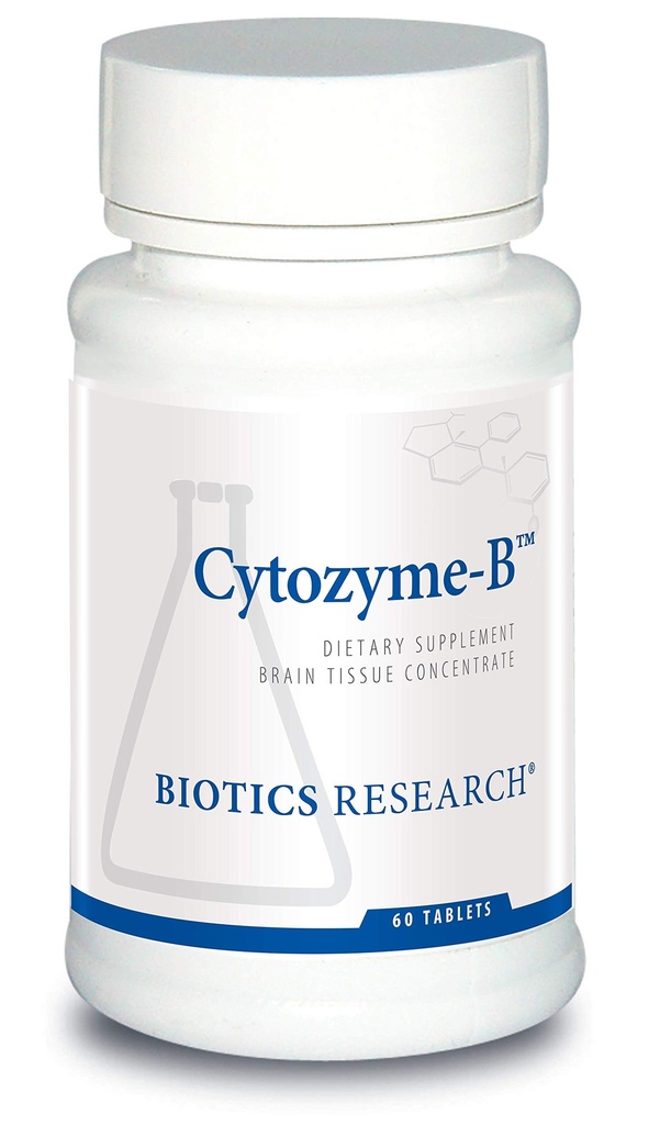 Biotics Research Cytozyme B υποστηρίζει την υγεία του εγκεφάλου. Ακατέργαστος εγκέφαλος αρνιού, βελτιώνει τη μνήμη, υποστηρίζει τη διανοητική καθαρότητα και οξύτητα, ισχυρή αντιοξειδωτική δραστηριότητα, SOD, καταλάση, 60 δισκία