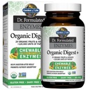 Κήπος Ζωής Dr Formulated Digestive Enzymes with Papain, Bromelain, Lipase for Digesttion & Nutrient Abprovice – Organic Digest+ - Vegan, Gluten-free, Non-GMO, Tropical Fruit Flavor, 90 Chewables