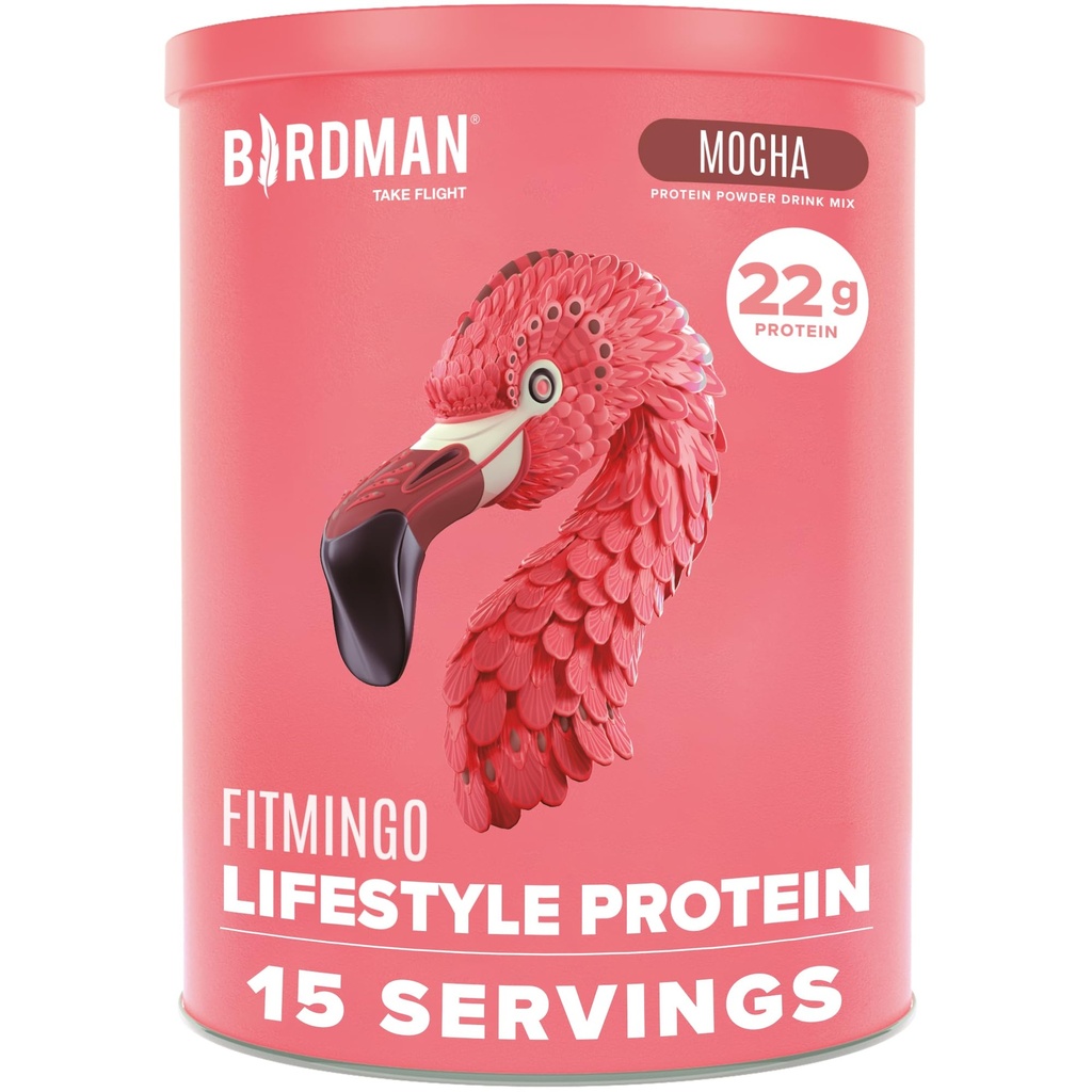 BIRDMAN Fitmingo Vegan Protein Powder με Inositol, Collagen Boosters, Hyaluronic Acid και Βιταμίνες 