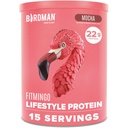 BIRDMAN Fitmingo Vegan Protein Powder with Inositol, Collagen Boosters, Hyaluronic Acid and Vitamins | Low Carb, Dairy Free, Low Calorie | 23g Plant Based Mocha Protein Powder with Myo-Inositol