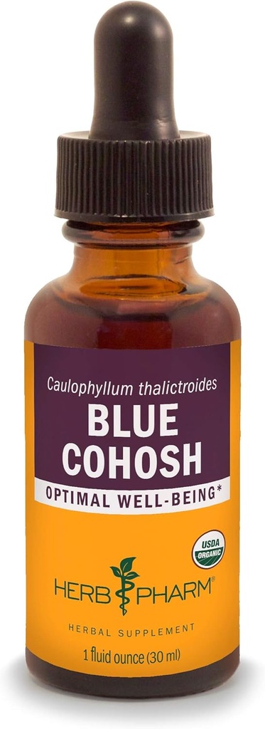 Βότανο Pharm Certified Organic Blue Cohosh Liquid Extract - 1 ουγγιά