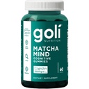 Goli Matcha Mind Cognitive Gummies with Cognizin Citicoline - 250mg Citicoline Plus Matcha Powder - Brain Health and Focus Support - Vegan, Non-GMO, Gluten-Free