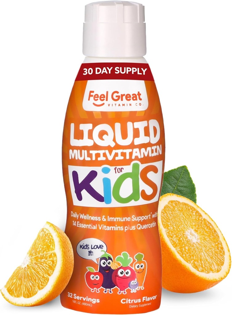 Feel Great Sugar Free Kids Multivitamin – Υγρή πολυβιταμίνη 