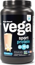 Vega Sport Protein Powder Vanilla (14 servings, 20.4 oz) - Plant-Based Vegan Protein Powder, BCAAs, Amino Acid, tart cherry, Non Dairy, Gluten Free, Non GMO (Packaging May Vary)