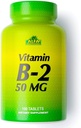 ALFA VITAMINS Βιταμίνη B2 (Riboflavin) 50mg συμπλήρωμα, υποστηρίζει την παραγωγή ενέργειας, το δέρμα, τα μάτια & Γνωστική υγεία, μη ΓΤΟ, χωρίς γλουτένη, συμπλήρωμα διατροφής για την καθημερινή υγεία και την ευεξία 100 δισκία