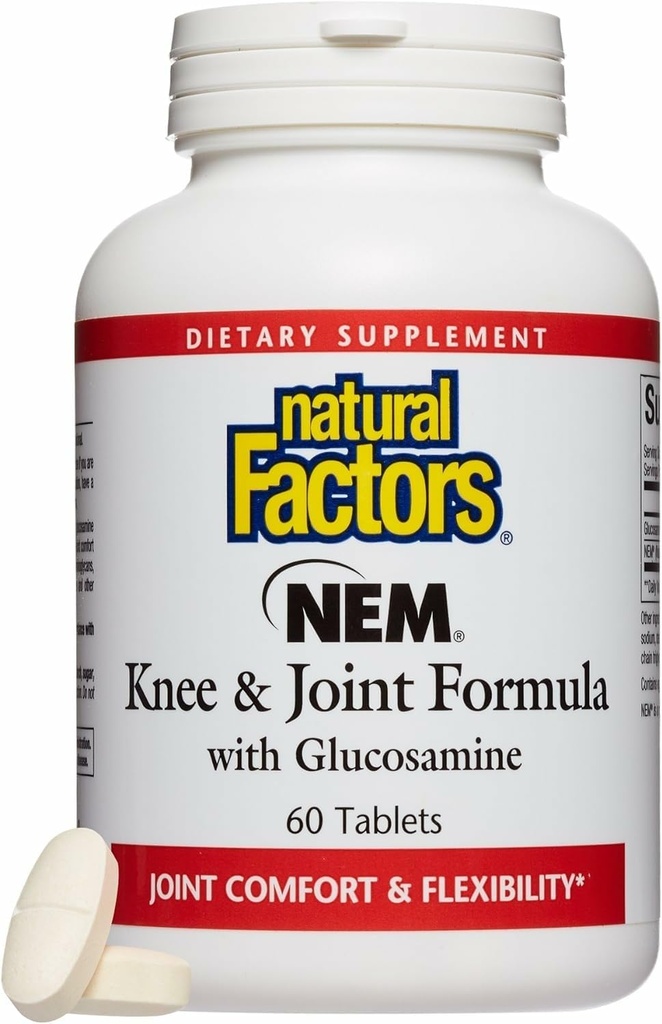 Φυσικοί Παράγοντες, NEM Knee & Joint Formula, Προωθεί την ευελιξία και την άνεση, 60 δισκία