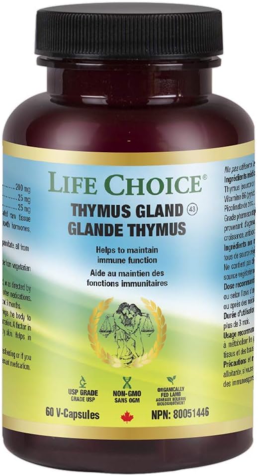 Επιλογή ζωής Thymus Gland 60 Καπάκια λαχανικών