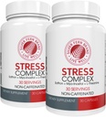 Silver Fern Stress Complex Supplement - Without Caffeine - Sleep, Worry, Mood & More - with Saffron Supplements, L-Theanine Supplement, & Myo-inositol - Natural Stress Relief Supplement (Pack of 2)