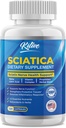 Sciatic Nerve Relief: Advanced Support Supplement for Sciatica – Potent Alpha Lipoic Acid & Turmeric & Herbal Relief Ingredients – Made in USA, 120 Capsules (120 Count (Pack of 1), Unflavored)