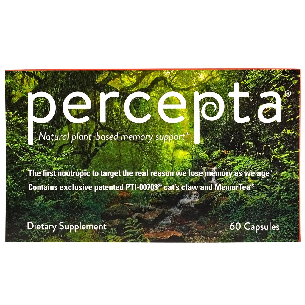 Υποστήριξη μνήμης με βάση το φυτό Percepta - Φυσικό Nootropic Brain Booster - Μνήμη, Εστίαση, Συγκέντρωση - 30 ημέρες προσφοράς