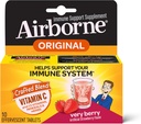 Airborne Very Berry Αναβράζοντα Δισκία, 10 Count - 1000mg Βιταμίνης C - Συμπλήρωμα Ανοσολογικής Υποστήριξης (Packaging May Vary) (Pack of 3)