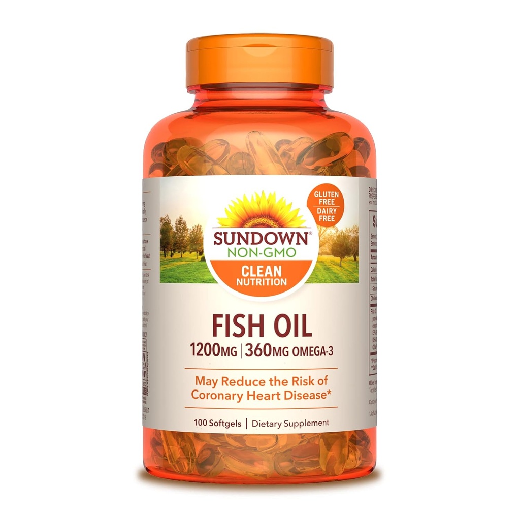 Ιχθυέλαιο Sundown 1200 mg, 100 Softgels