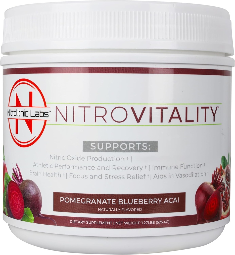Nitric Oxide Drink Powder - Premium Beet Root Powder - Nitric Oxide Supplement Powder for Men & Women - 60 Servings