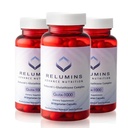Relumins Advance Nutrition Gluta 1000 - Μειωμένη L-Glutathionone, Alpha Lipoic Acid & Rose HIPS - Αντιοξειδωτική Υποστήριξη για το Δέρμα & Συνολική Ευεξία - 60 Veg Κάψουλες x 3 Φιάλες (90-Day Supply)