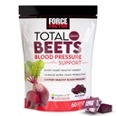 Force Factor Total Beets Blood Pressure Support Supplements with Beet Powder, Great-Tasting Beets Chewables for Heart-Healthy Energy, and Inclusive Nitric Oxide, 60 Chews