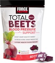 Force Factor Total Beets Blood Pressure Support Supplements with Beet Powder, Great-Tasting Beets Chewables for Heart-Healthy Energy, and Inclusive Nitric Oxide, 60 Chews
