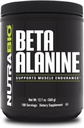 NutraBio Beta Alanine Pre-Workout συμπλήρωμα - Beta Alanine σκόνη- 360g σκόνη