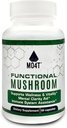 Functional Mushroom Shiitake, Lions Mane, Maitake, Chaga- Vitality, Clarity & Immune Assistance - 60 Capsules