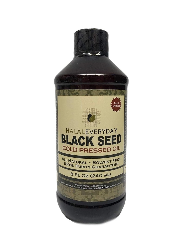 Pure Black Seed Oil - 32oz - 2-16oz Bottles of 100% Pure and Cold Pressed Black Seed - NON-GMO and Vegan - Nigella Sativa -100% Hexane Free - Halal Certified - Special Food Grade Plastic Bottle