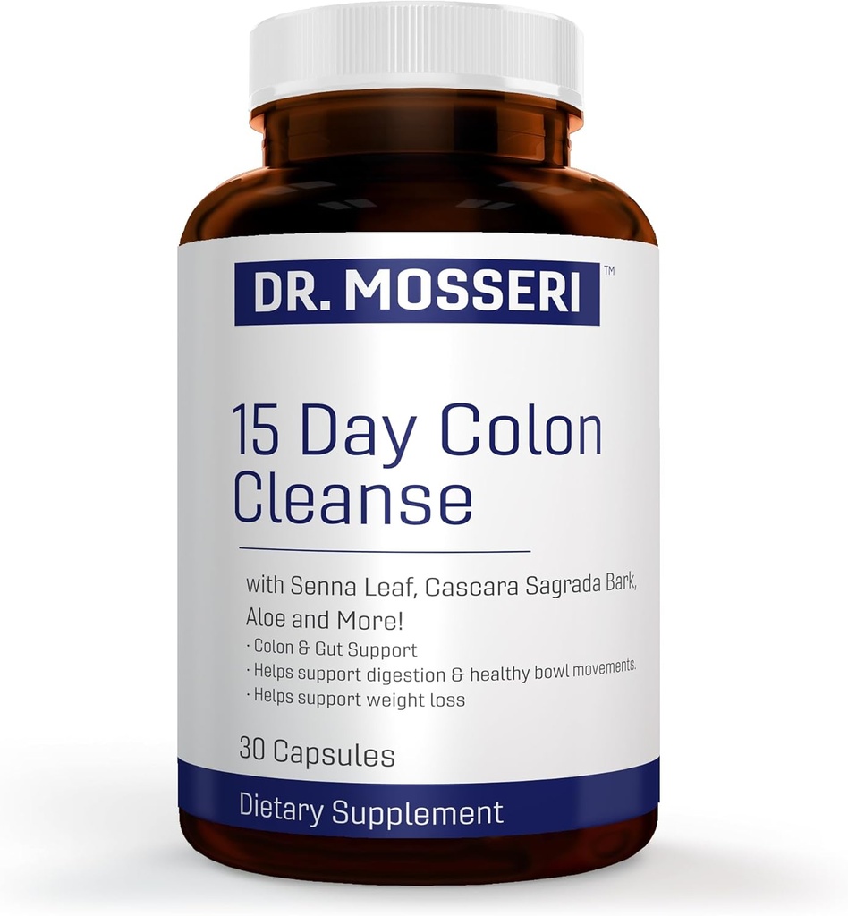 15-Day Cleanse Colon & Detox για την απώλεια βάρους, την υγεία των οπών, την πέψη και την υποστήριξη του εντέρου – Ανακουφίζει δυσκοιλιότητα, Bloating & Supports Μεταβολισμός – με Senna Leaf, Aloe & Psyllium Husk.
