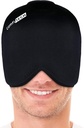ComfiTECH Head Ice Pack Wrap Cold Cap Cooling Gel Hat, Large, Black
