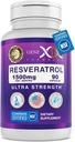 Genex Formulas Resveratrol 1500 mg συμπλήρωμα για την υγιή γήρανση – NSF Certified for Safety, Quality & Label Accurity – Poent Antioxidant & Healthy Aging Formula - Χωρίς γλουτένη 90 Count