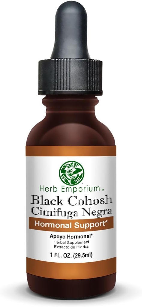 Herb Emporium Black Cohosh Root Extract 1fl. oz. (29,5 ml) Βότανο Συμπλήρωμα Ορμονικής Υποστήριξης (πακέτο του 1)