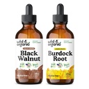 Άγρια & οργανικά μαύρη βάμβακα 4 fl oz & Burdock Root Βάμμα 4 fl oz