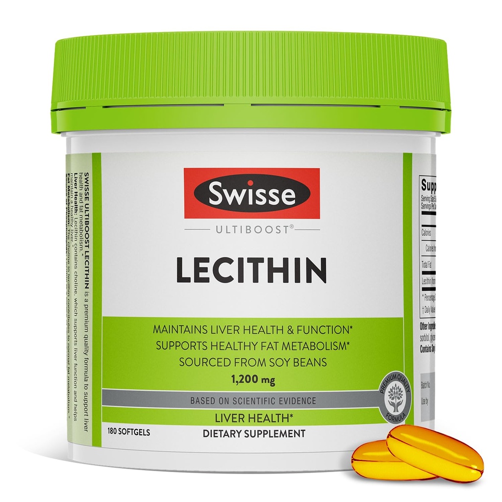 Swisse Soy Lecithin 1200mg Softgels Κάψουλες 