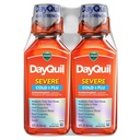 Vicks DayQuil Σοβαρή Ψυχρή & Γρίπη Υγρή Ιατρική, Μέρα Ανακούφιση για Πονοκέφαλο, Πυρετός, Πονηρός Λαρύγγι, Ανιχνευτές & Πόνοι, Θωρακική Συμφόρηση, Στομαχική μύτη, Ρινική Συμφόρηση, Πίεση του κόλπου, & Βήχας, 2x12oz