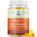Χορτοφαγικά Ωμέγα 3 Gummies για ενήλικες - Χορτοφαγικά Ωμέγα 3 6 9 DHA Gummies για το εγκεφαλικό οστό και την καρδιά Υγεία και κοινή υποστήριξη - Burpless Fish Free Plant Based συμπλήρωμα άνδρες γυναίκες