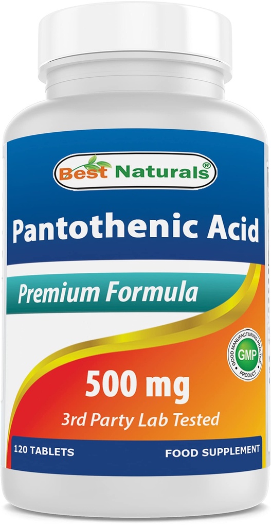 Best Naturals Παντοθενικό οξύ 500 mg 120 δισκία