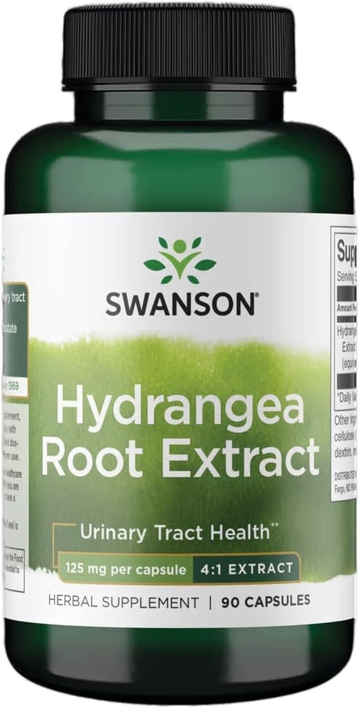 Swanson Hydrangea Root Extract - συμπλήρωμα βοτάνων Προώθηση της παραδοσιακής ουροποιητικής υγείας - Μπορεί να υποστηρίξει Prostate Υγεία για τους άνδρες - (90 κάψουλες)