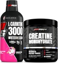 PROSUPPS L-Καρνιτίνη 3000 Διεγερτικές Δωρεάν Υγρές Σφηνές (31 Σερβίρεις, Δράκος Φρούτα) και Creatine 300 Μονοένυδρη (60 Υπηρεσίες) Bundle