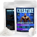 HERBALICIES Creatine Monohydrate Micronized Powder – 5g ανά Serving for Strength, Power, and Performance – Unflaved, Non-GMO Formula – 100 Servings, 500g