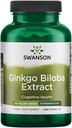 Swanson Ginkgo Biloba Extract 24% 60 Milligrams 240 Κάψουλες
