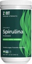 Zint Spirulina σκόνη, οργανική (12 oz): Premium συμπλήρωμα ανοσοποίησης, Μπλε-Πράσινη άλγη, Ανοσιότητα Booster, Μη-ακτινοποιημένη πρωτεΐνη Vegan