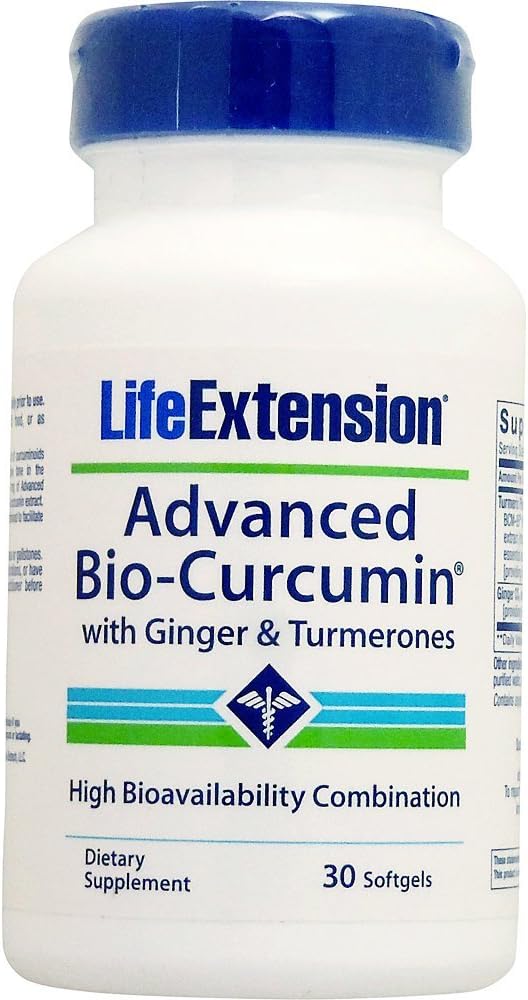 Επέκταση ζωής Advanced Bio-Curcumin με Ginger & Turmerones, 30 softgels