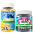 Vegan Omega-3 1000mg + Κουρκουμάς, Φυτικές Τσίχλες