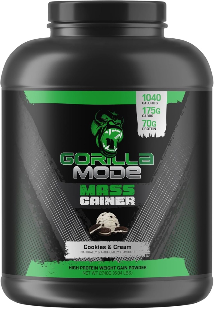 Gorilla Mind Mass Gainer (Cookies & Cream) – 70g πρωτεΐνη 