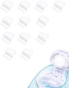 12 PCS Σιλικόνη Pods ξαναγεμίζει αξεσουάρ για Navage Nasal Care, εκτός από αλάτι για εύκολη λειτουργία (λευκό)