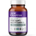 New Chapter Men's Multivitamin 40 Plus for Energy, Heart, Prostate + Immune Support with Fermented Nutrients - Every Man's One Daily 40+, Made with Βιολογικά Λαχανικά & Βότανα, Non-GMO - 72 ct
