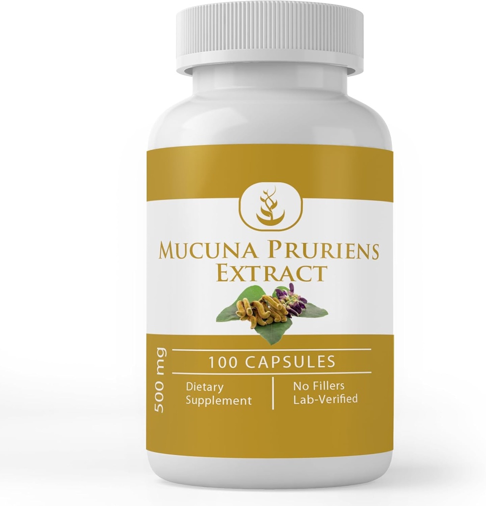 PURE αρχικά ΣΥΣΤΑΤΙΚΑ Mucuna Pruriens, (100 κάψουλες) Πάντα καθαρό, χωρίς πρόσθετα ή πληρωτικά, Εργαστήριο Επαληθευμένο