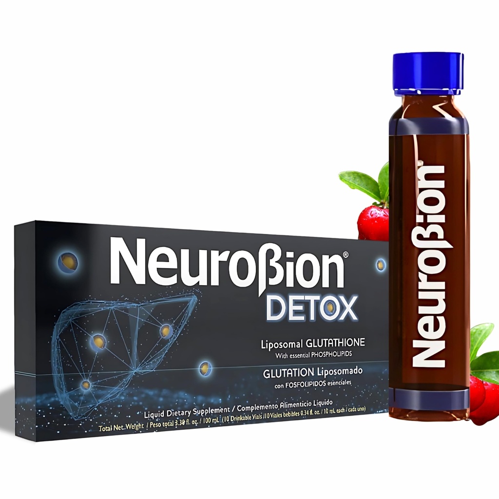 Neurobion Detox Liposomal Glutathionone Liquid Essential Phospholipids Γλουτένη Liposomado Liquido Glutathion Liposomal Supplement Αντιοξειδωτικά ανοσοποιητικό σύστημα 10 Φιαλίδια