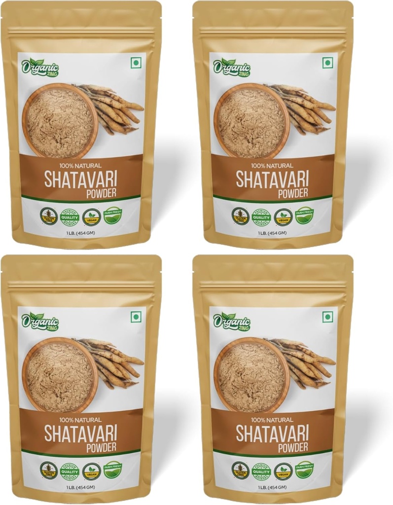 Αγκαλιάστε τη ζωτικότητα σας: Nourish Feminine Essence σας με Shatavari σκόνη οργανική ανάμειξη - 16 ουγγιά (πακέτο των 4) - Ένα καθαρό και φυσικό Ayurvedic για ολιστική υποστήριξη της υγείας των γυναικών