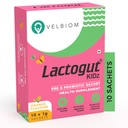 Lactogut Kidz Probiotics Σκόνη για τα παιδιά εύκολο να καταναλώνουν τα προβιοτικά για τα παιδιά υγεία κόκκων, γενική ευεξία και ανοσία Vegan Clinically Proven - 1Gx10 Sachets (Orange Flavour)